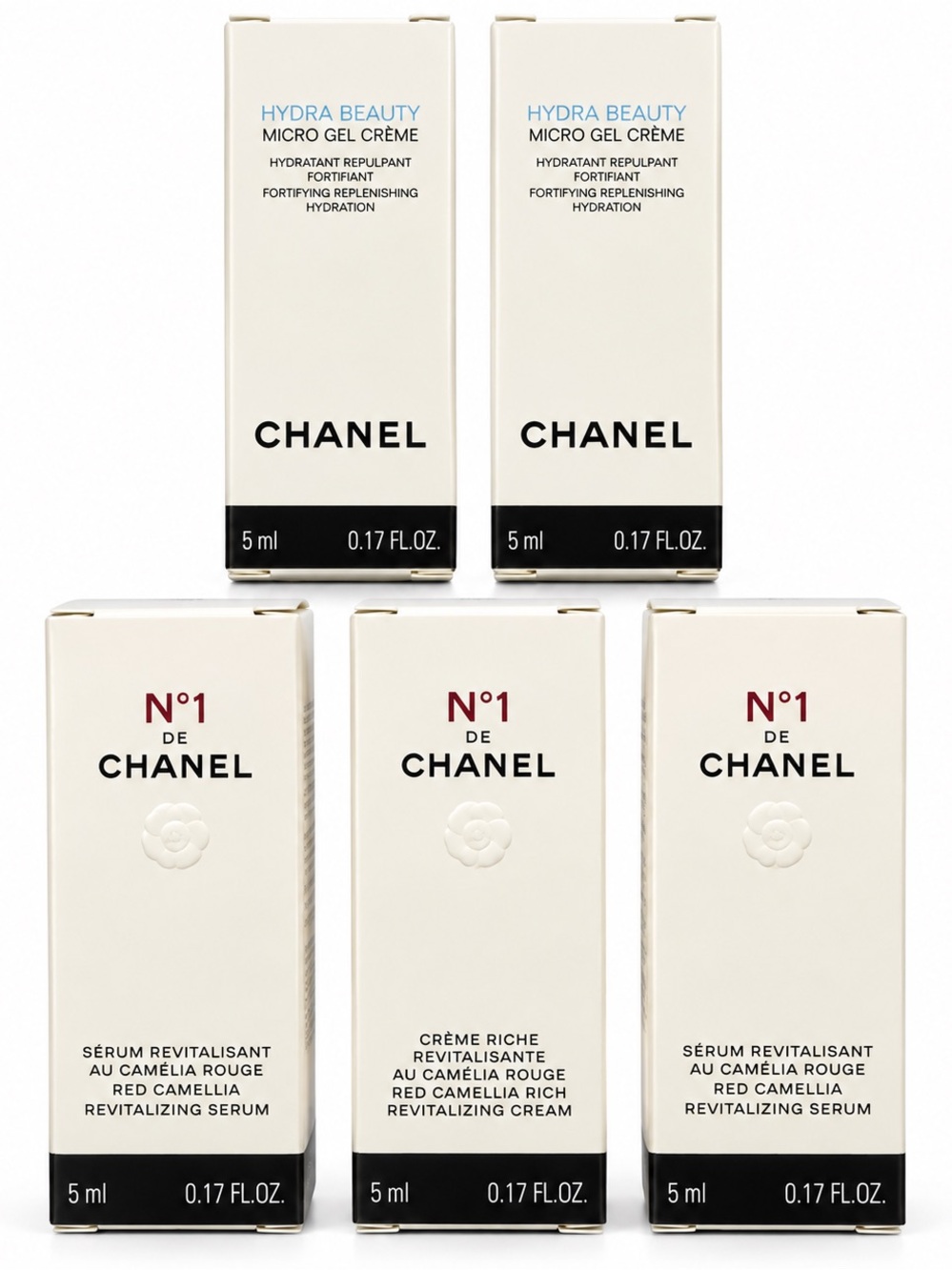 CHANEL Hydra Beauty & N°1 de CHANEL Mini Revitalizing Cream and Serum - White